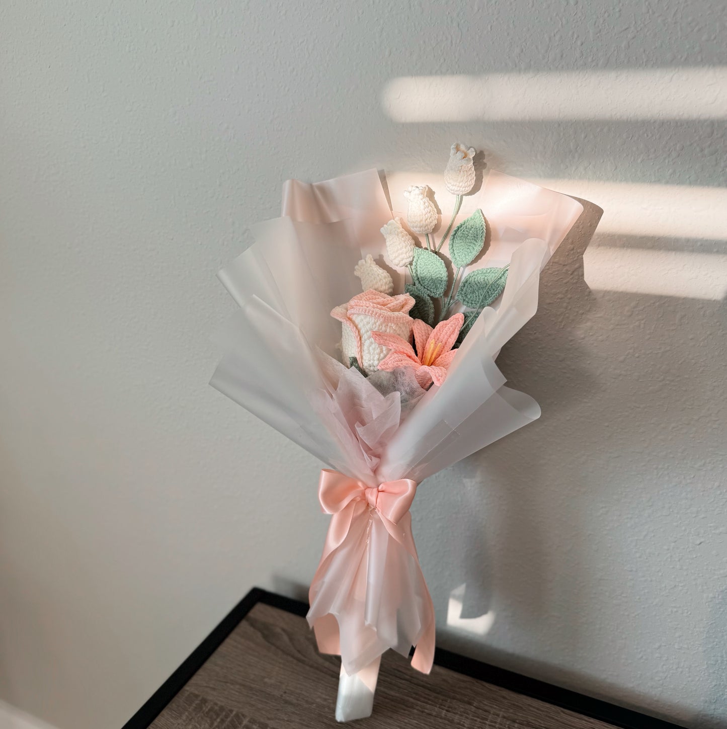 Blush Lily Rose – highlighting the pink lily and soft rose combination