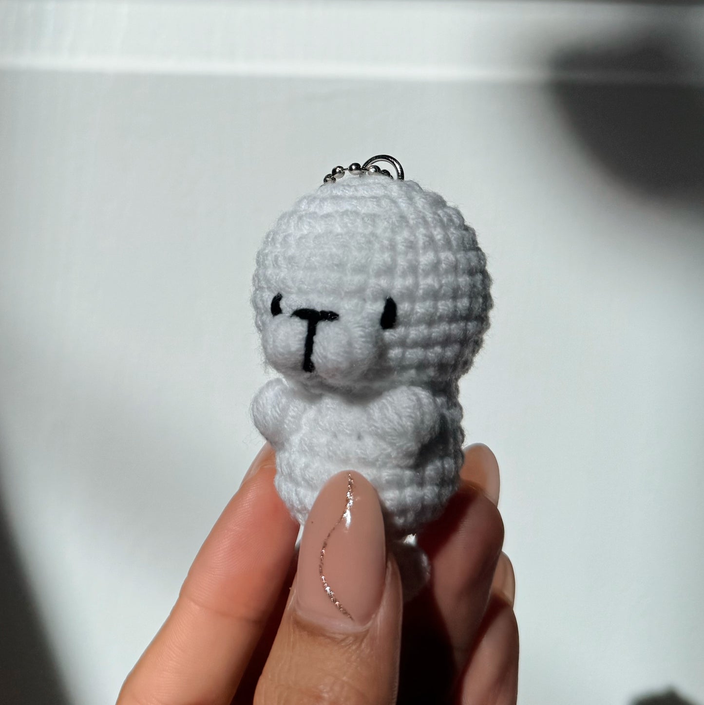 White Seal Keychain