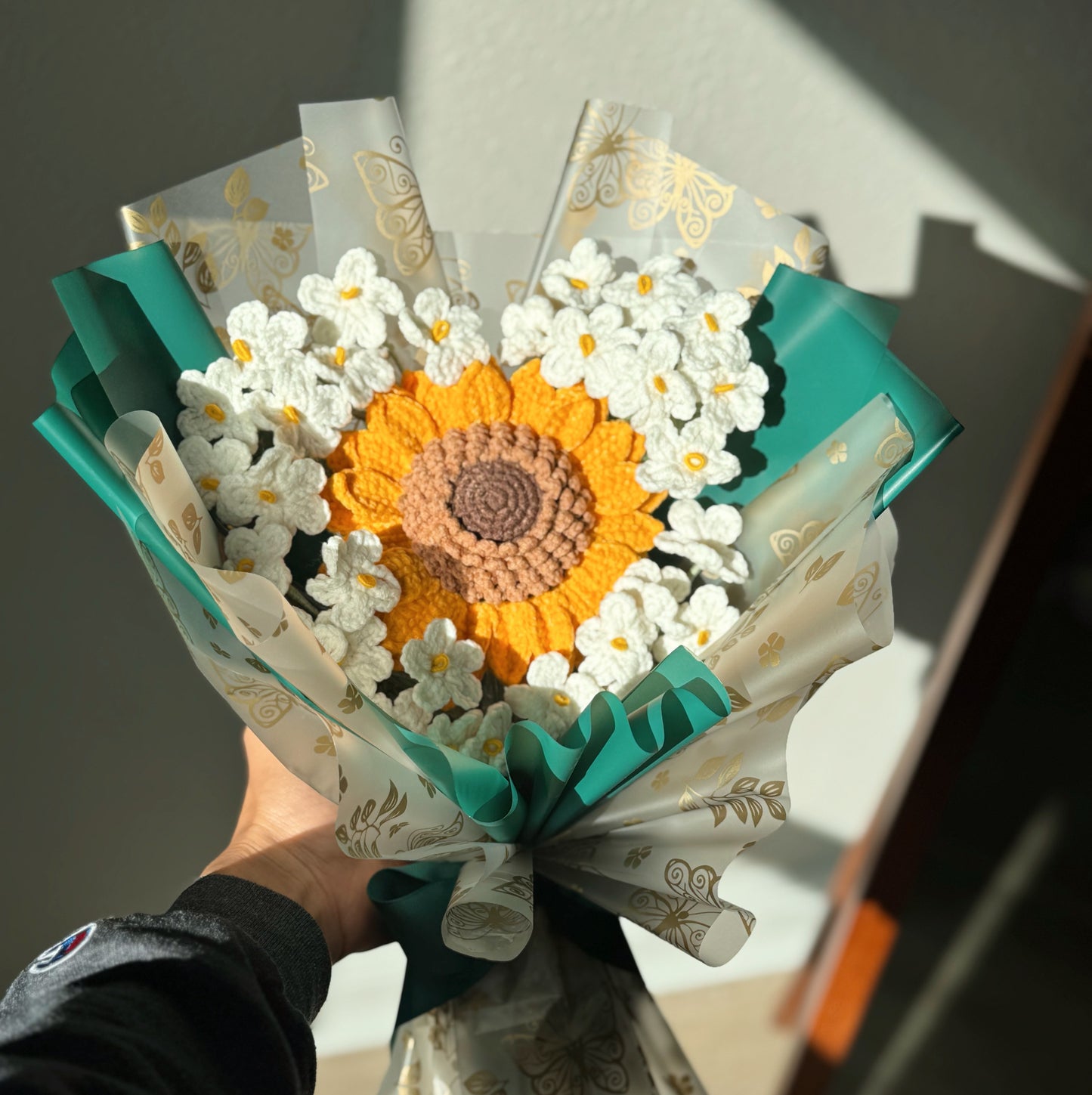 Golden Sunflower Cloud Bouquet