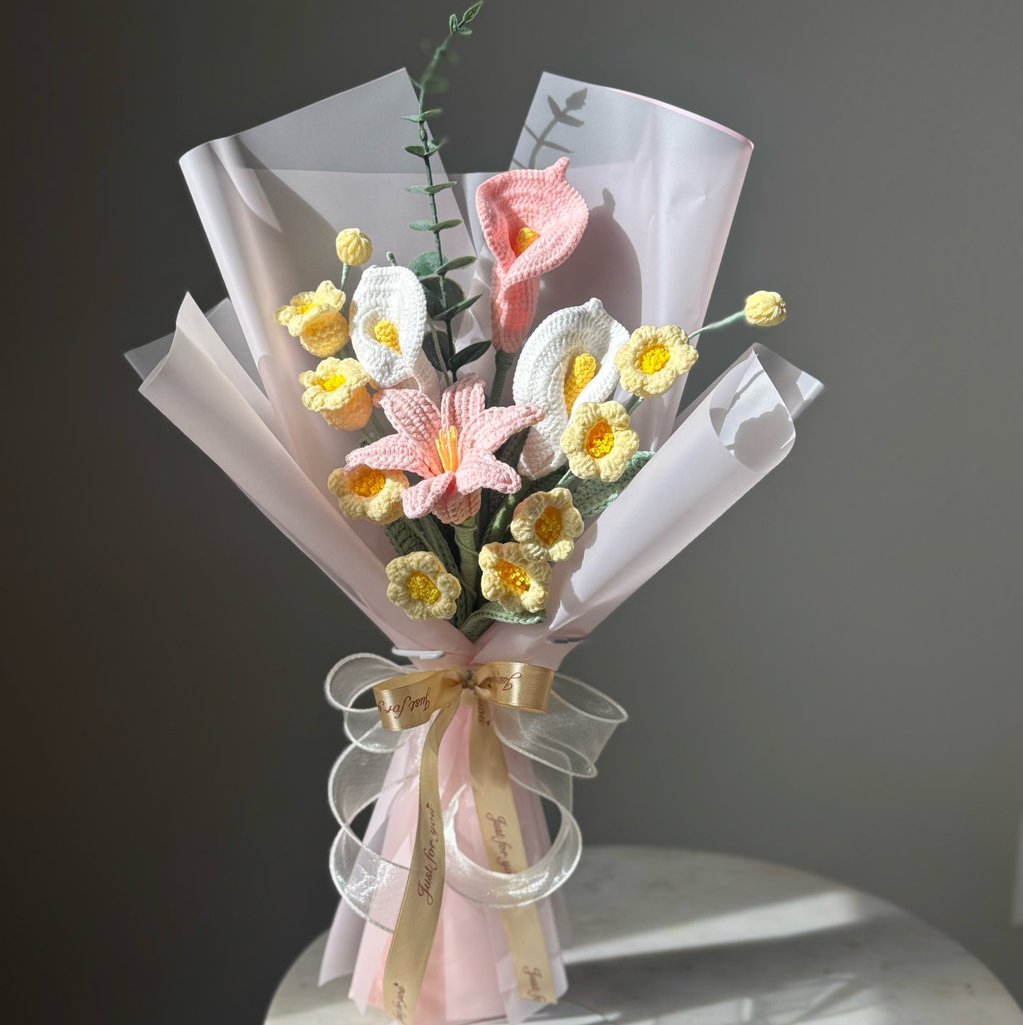 Morning Dew Lily Serenity Bouquet