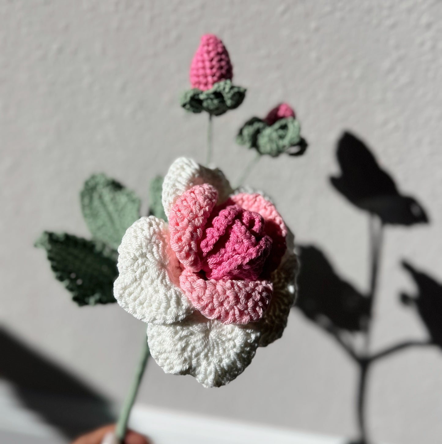 Ombré Pink Rose Branch