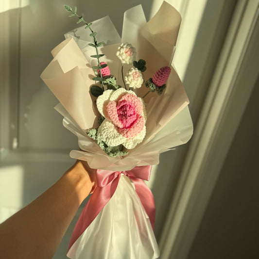 Clover Kissed Rose Blossom