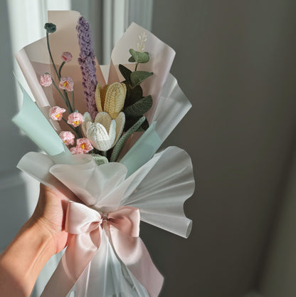 Pastel Tulip & Lavender Serenity