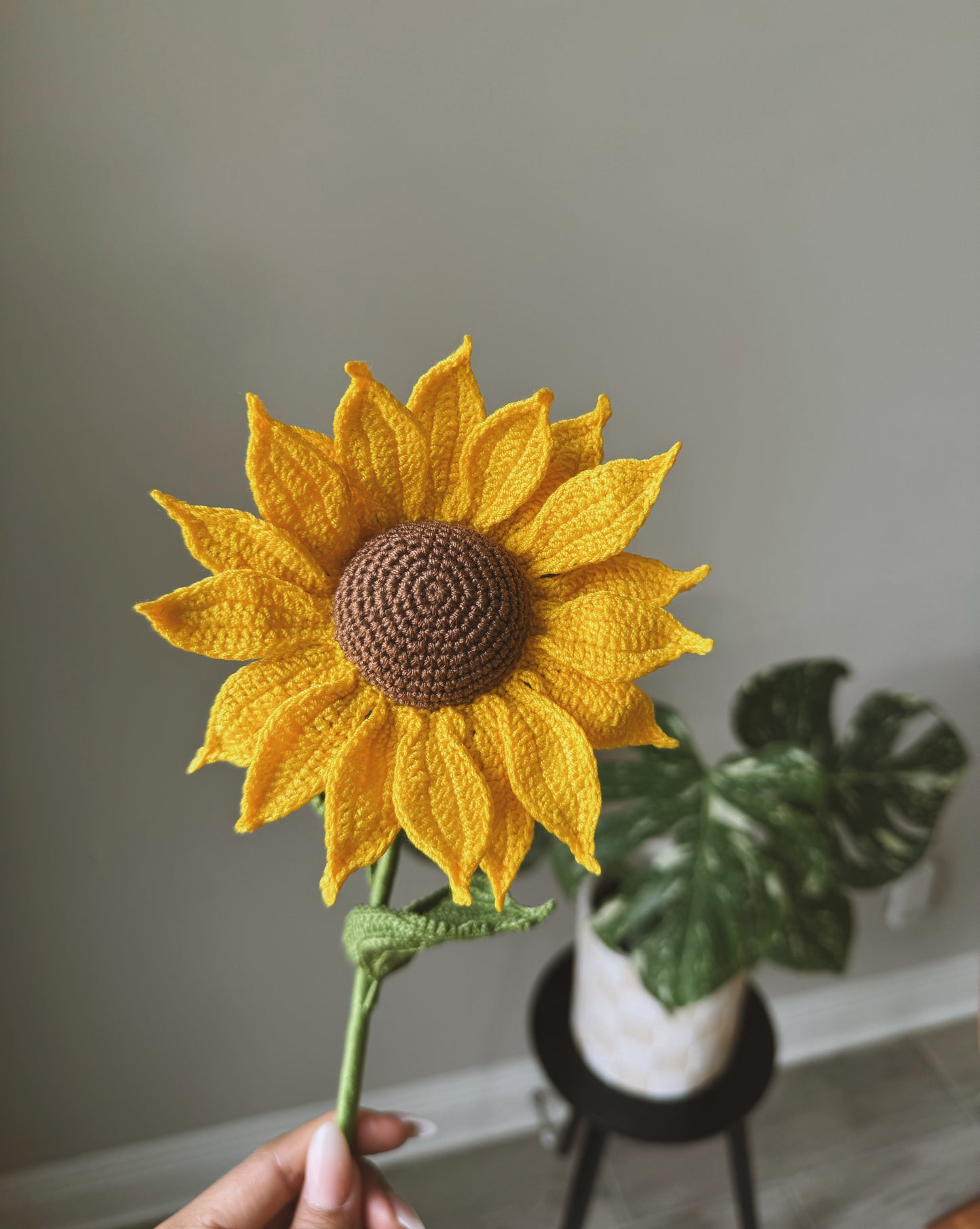 Detailed Crochet Sunflower