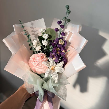 Lavender Dawn – a fresh beginning, with purple larkspur as the first light of day