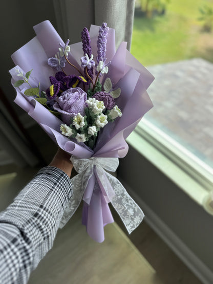 Lavender Butterfly Enchantment Crochet Bouquet 💜🦋