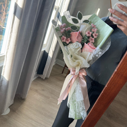 Sweet Serenity Rose & Oxalis Bouquet