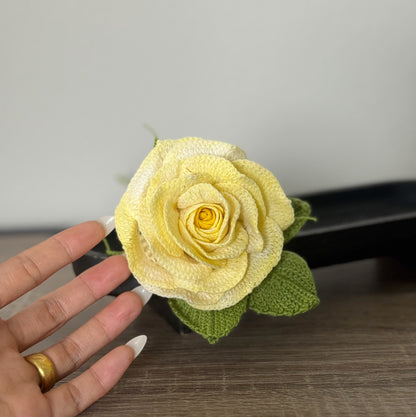 Ombré Yellow Detailed Rose