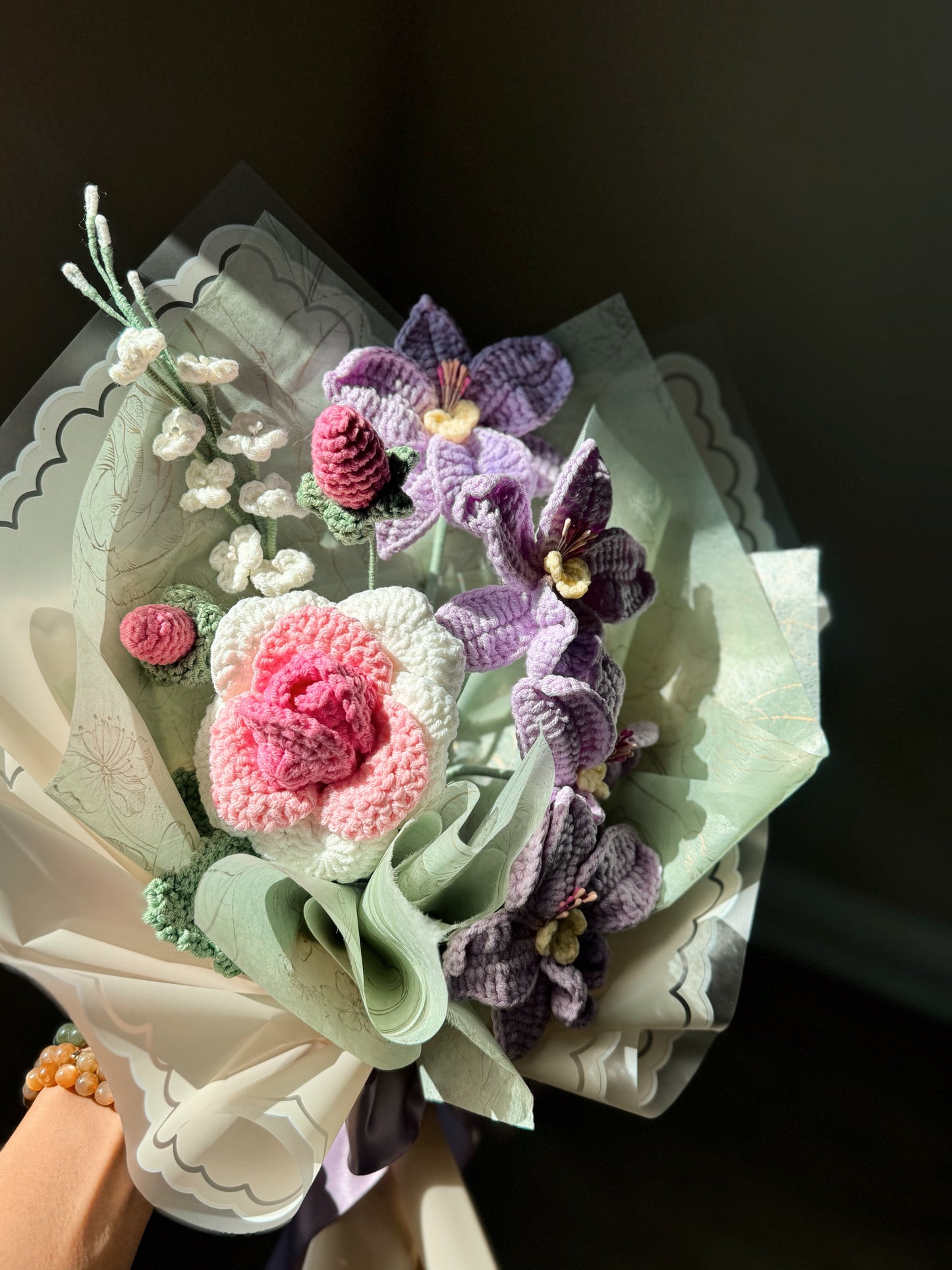 Enchanted Orchid Rose Bouquet