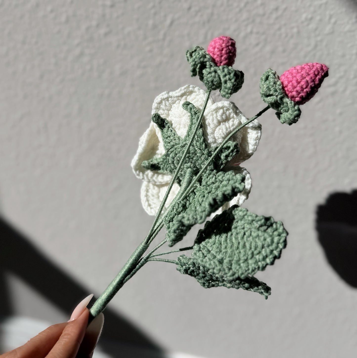 Ombré Pink Rose Branch