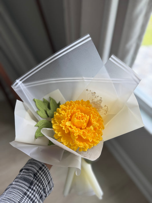 Luxury Detailed Crochet Peony Bouquet