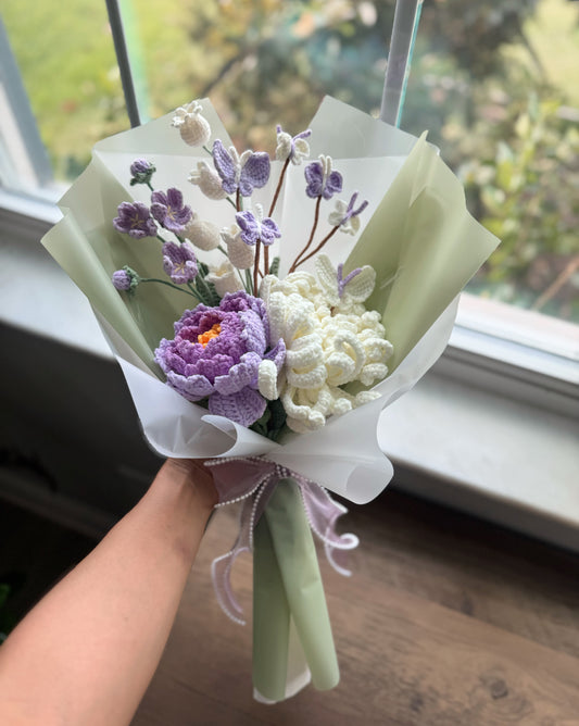 Enchanted Violet Waltz – Peony, Androsace & Whispering Bells