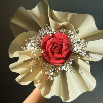 Scarlet Serenity Single Rose