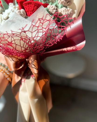 Blush & Scarlet Romance Bouquet