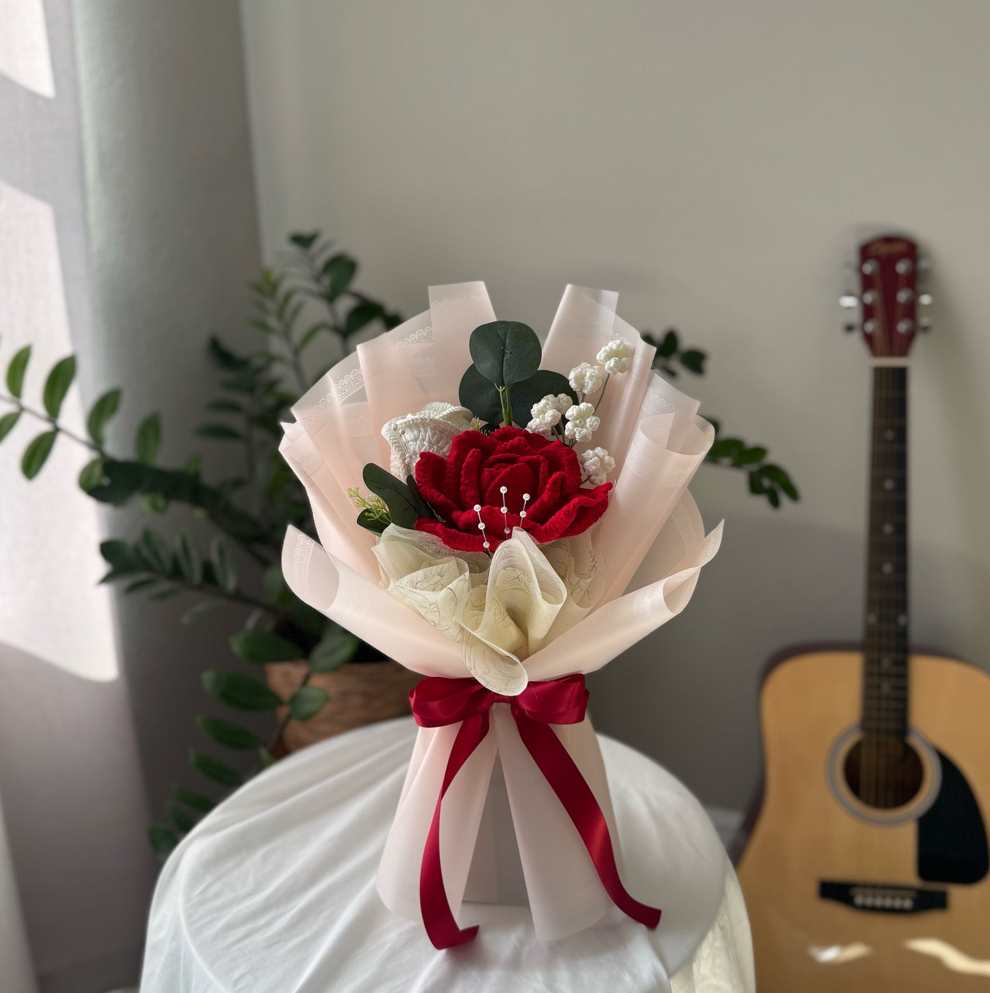 Crimson Promise Rose Bouquet