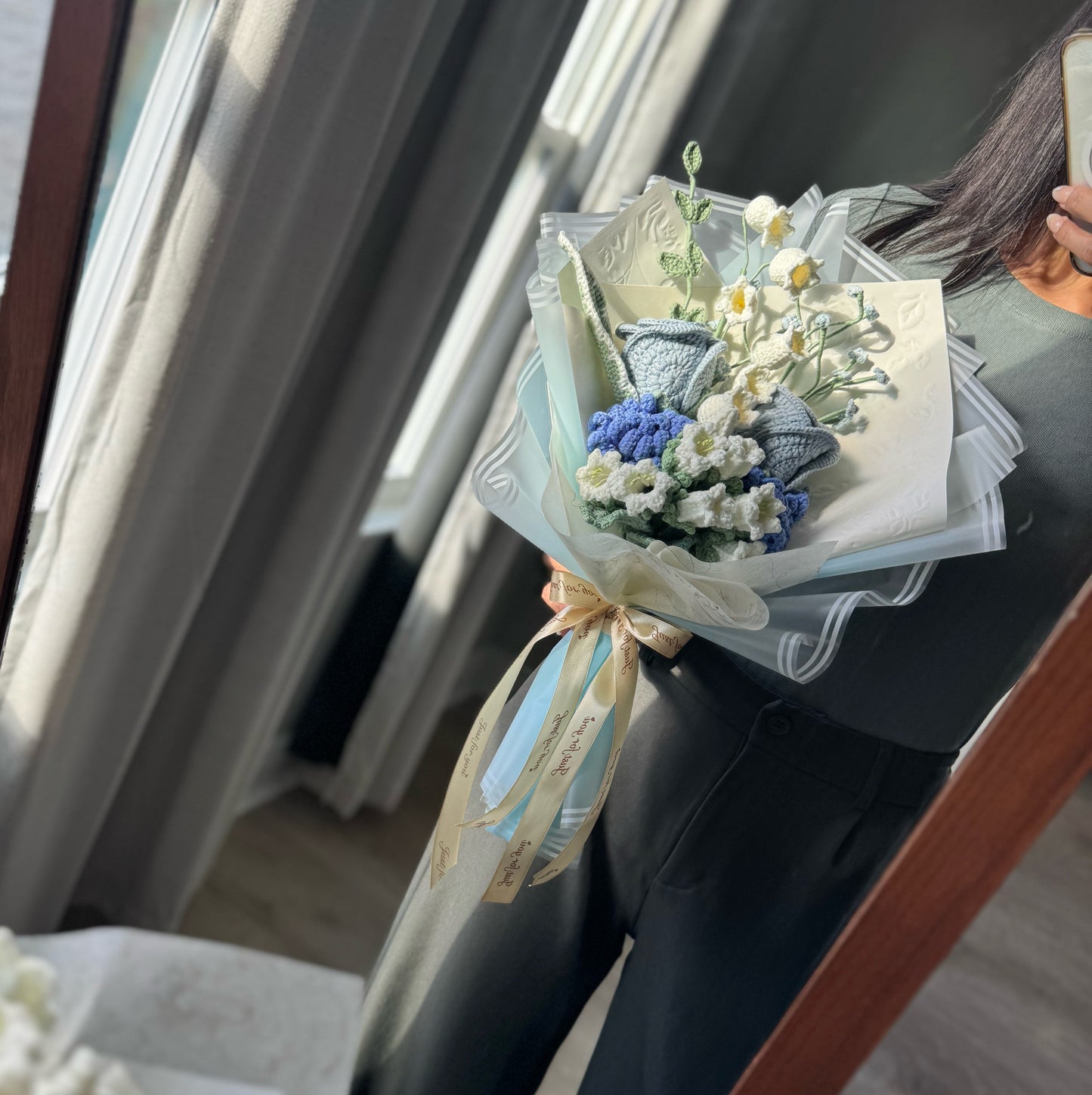 Blue Serenity Garden Bouquet