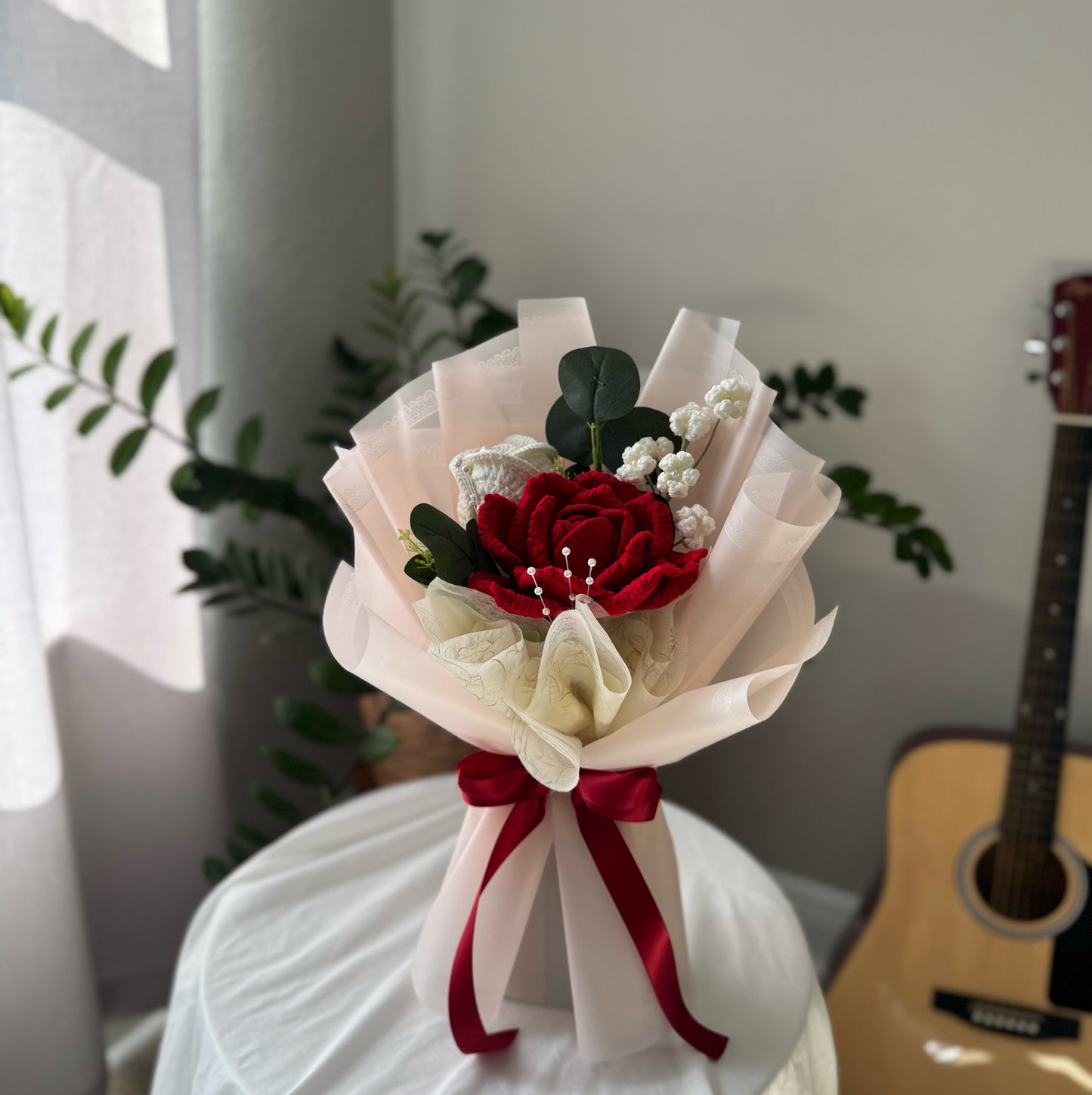 Crimson Promise Rose Bouquet