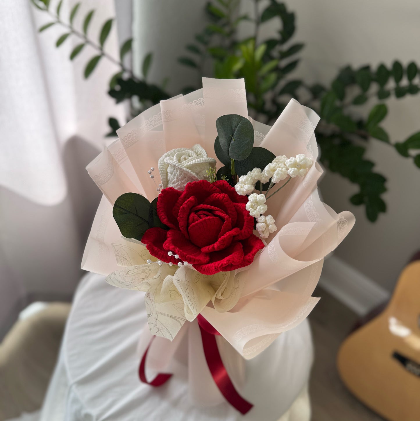 Crimson Promise Rose Bouquet