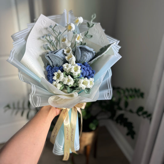 Blue Serenity Garden Bouquet