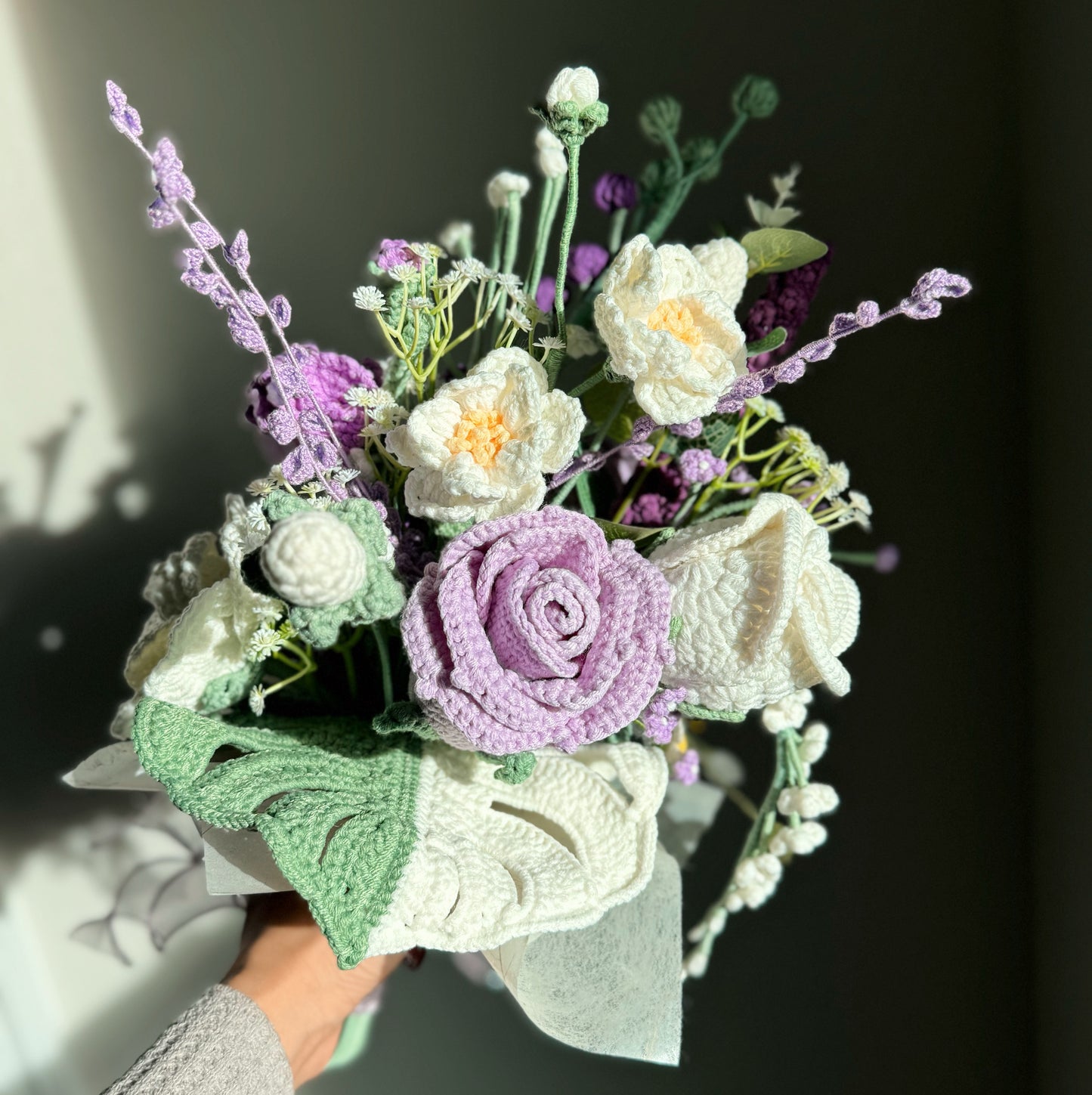Lilac Dream Crochet Wedding Bouquet
