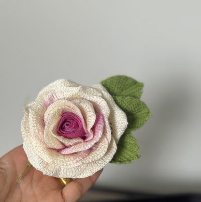 Ombré Magenta and Cream Detailed Rose