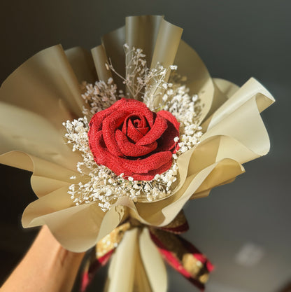 Scarlet Serenity Single Rose