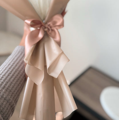 Crimson Elegance – rich red roses with a touch of grace