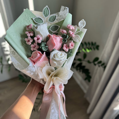 Sweet Serenity Rose & Oxalis Bouquet