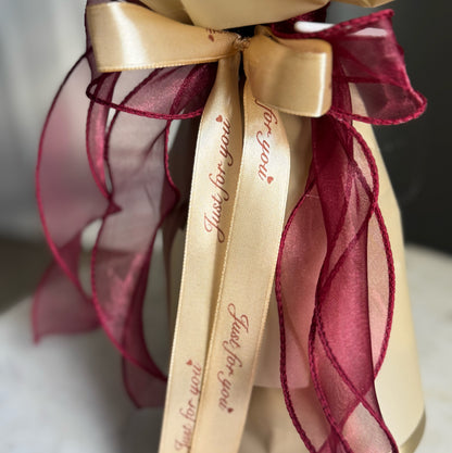 Everlasting Ruby & Ivory Roses
