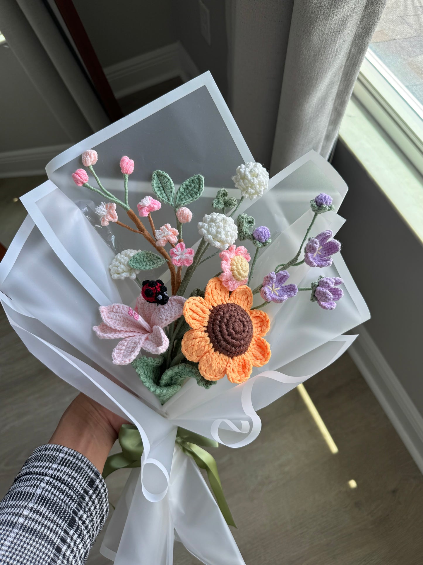 Ladybug’s Secret Garden Crochet Bouquet 🐞🌸🌻