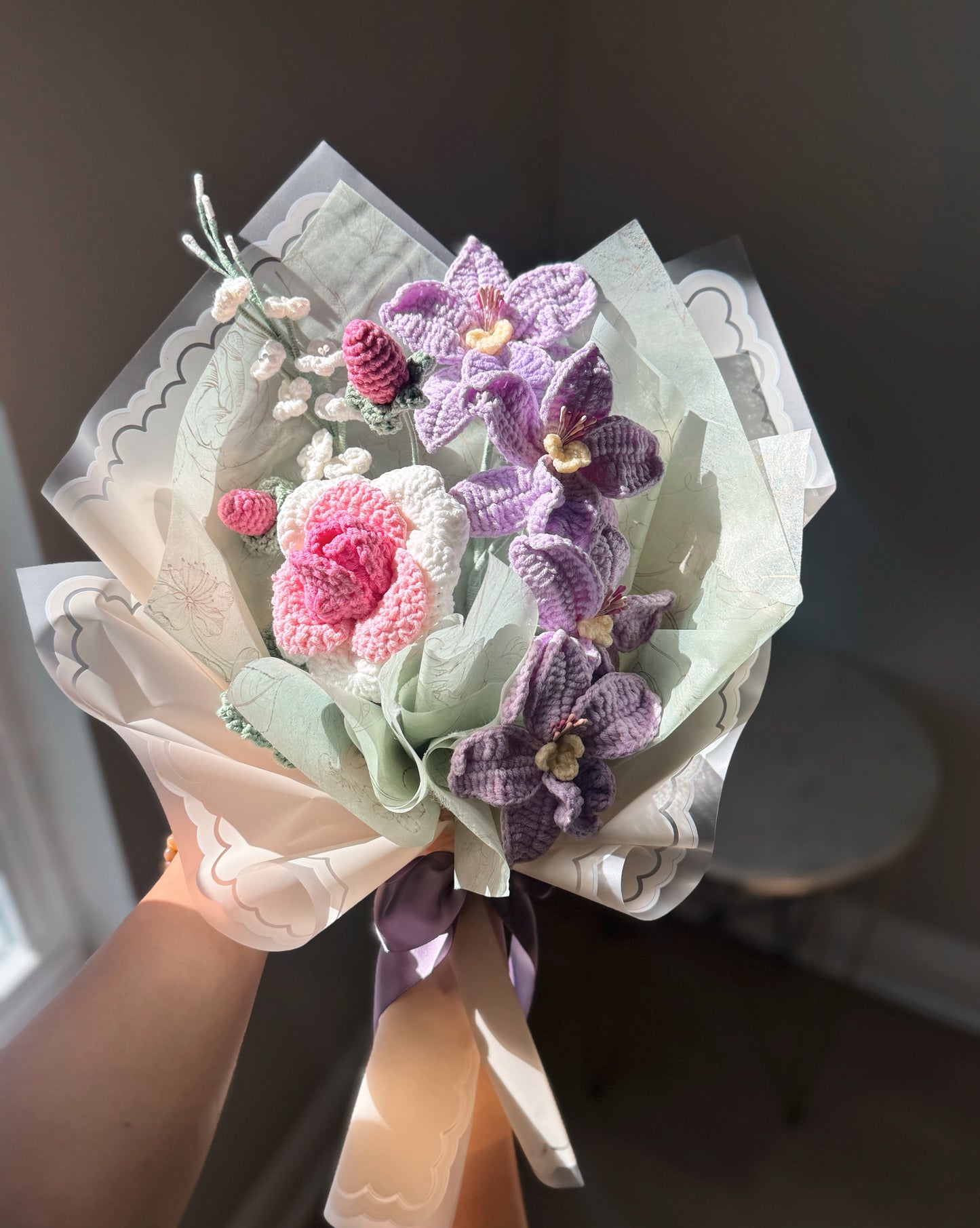 Enchanted Orchid Rose Bouquet