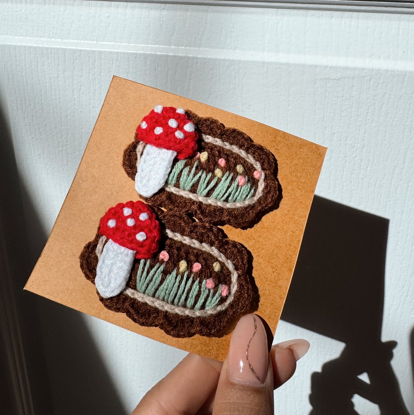 Mushroom Hair Clips