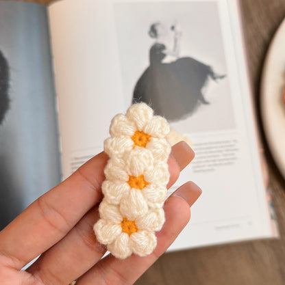 White Forget me nots hair clips