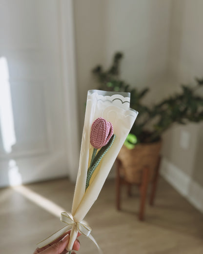 Everlasting Crochet Tulip Bouquet 🌷