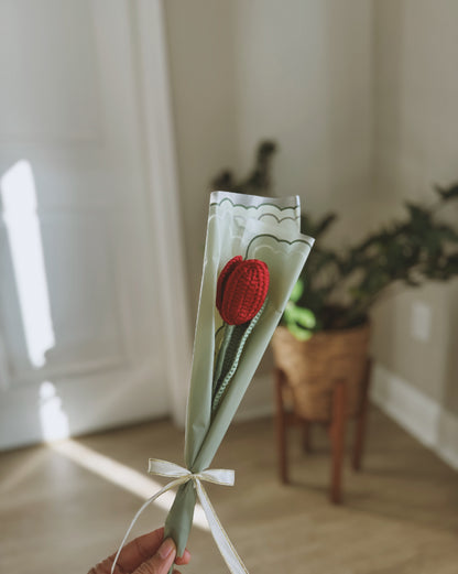 Everlasting Crochet Tulip Bouquet 🌷