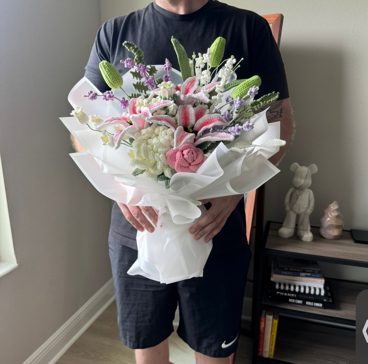 A large lily bouquet add $5 bee